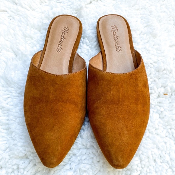 Madewell Shoes - 💕HP💕 Madewell Demi Brown Suede Mule Flats